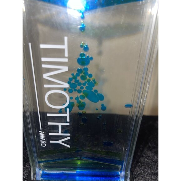 Awana Timothy Award Liquid Motion Desk Toy With Blue & Green Droplets - Picture 12 of 14